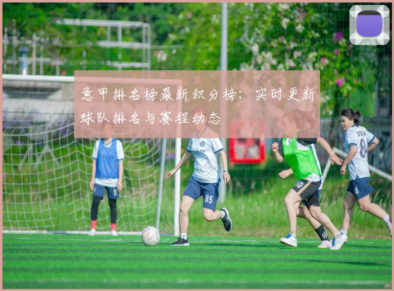 意甲排名榜最新积分榜：实时更新球队排名与赛程动态